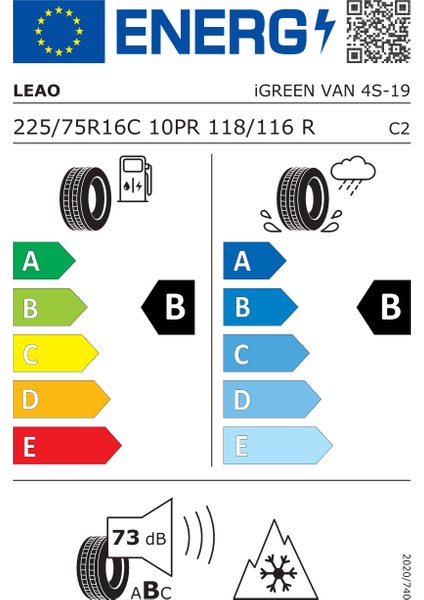 225/75 R16C 10PR 118/116R Igreen Van 4s Oto 4 Mevsim Lastiği (Üretim Yılı: 2025) fiyatları