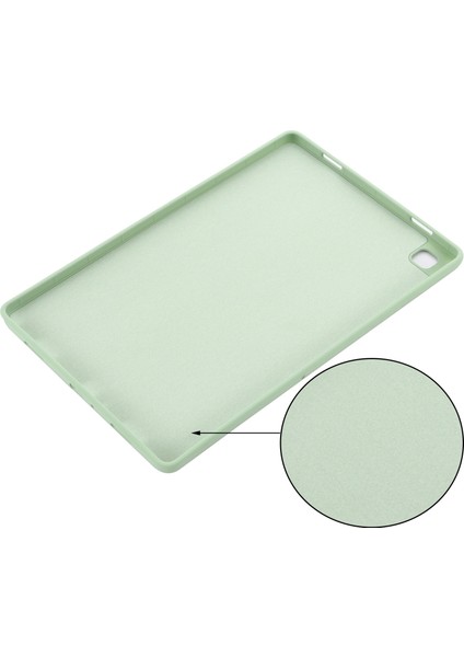 Samsung Galaxy Tab A7 10.4(2022)/(2020) Sıvı Silikon Düşmeye Dayanıklı Tablet Kılıfı Koruyucu Kapak-Yeşil (Yurt Dışından) indirimleri