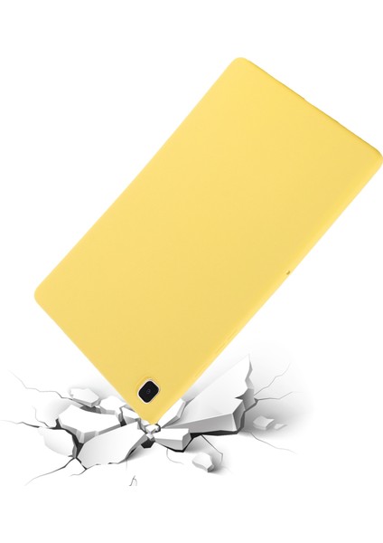 Samsung Galaxy Tab A7 10.4(2022)/(2020) Sıvı Silikon Düşmeye Dayanıklı Tablet Kılıfı Koruyucu Kapak-Sarı (Yurt Dışından) modelleri