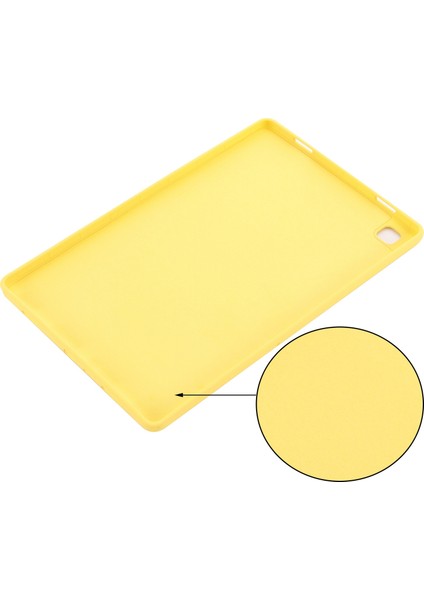 Samsung Galaxy Tab A7 10.4(2022)/(2020) Sıvı Silikon Düşmeye Dayanıklı Tablet Kılıfı Koruyucu Kapak-Sarı (Yurt Dışından) indirimleri