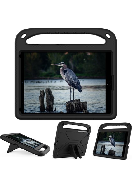 Kickstand Tasarım Sert Eva Tablet Koruyucu Kılıf Kılıfı iPad 10.2 (2020)/(2019)/(2021)-SIYAH Için Saplı (Yurt Dışından) fiyatları