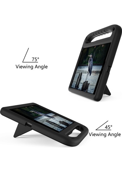 Kickstand Tasarım Sert Eva Tablet Koruyucu Kılıf Kılıfı iPad 10.2 (2020)/(2019)/(2021)-SIYAH Için Saplı (Yurt Dışından) fırsatları