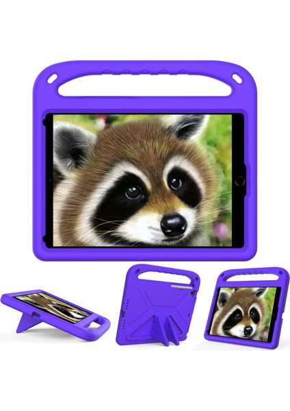Kickstand Tasarım Sert Eva Tablet Koruyucu Kılıf Kılıfı iPad 10.2 (2020)/(2019)/(2021)-MOR (Yurt Dışından) fiyatları