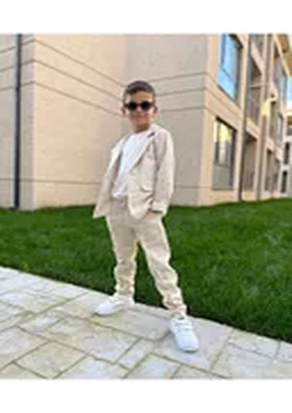 Erkek Çocuk Cep ve Düğme Detaylı Yazlık Mevsimlik Trend Bayramlık ve Kutlamalar Için Şık 3 Lü Takım