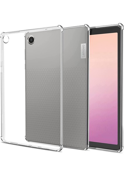 Lenovo Tab M8 (4. Nesil) 2024 TB-301XU/M8 (4. Nesil) 2023 TB-300FU Şeffaf Tablet Kılıfı Güçlendirilmiş Köşeler Düşmeye Karşı Tablet Tpu Kılıfı (Yurt Dışından)