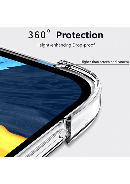 Lenovo Tab M8 (4. Nesil) 2024 TB-301XU/M8 (4. Nesil) 2023 TB-300FU Şeffaf Tablet Kılıfı Güçlendirilmiş Köşeler Düşmeye Karşı Tablet Tpu Kılıfı (Yurt Dışından)