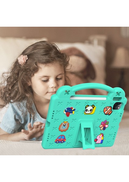 iPad Pro 11(2022)/(2021)/(2020)/(2018)/IPAD AIR(2022)/(2020) El Tutacağı Eva Kılıf Darbeye Dayanıklı Destekli Tablet Koruyucu Kılıf-Yeşil (Yurt Dışından) indirimleri