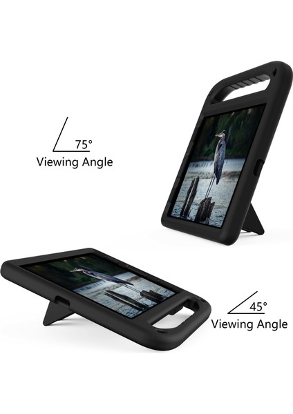 Darbeye Dayanıklı Kickstand Tasarımlı Sert Eva Tablet Kılıfı iPad Pro 11 (2022)/(2021)/(2020)/(2018)/IPAD Air (2020)/AIR (2022)-SIYAH Için Saplı (Yurt Dışından) fırsatları