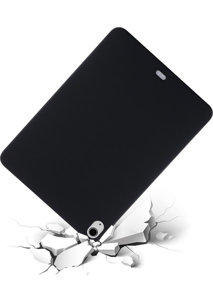 iPad Air 13(2025)/(2024) Kılıf Sıvı Silikon Çizilmeye Dayanıklı Tablet Kılıfı-Siyah (Yurt Dışından)