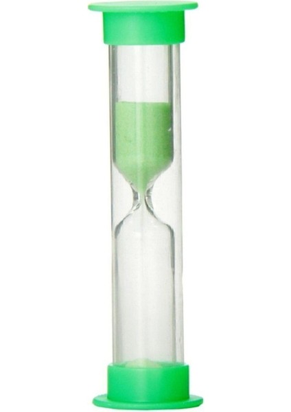 Yeşil Plastik 1 Dakikalık Kum Saati, Şık ve Kullanışlı Zaman Ölçer
