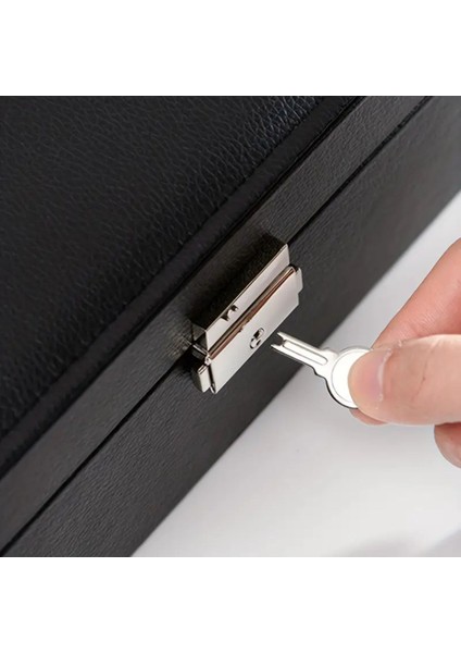 Iki Katlı Siyah Suni Deri Takı Düzenleyici, Şık ve Kullanışlı Organizatör modelleri