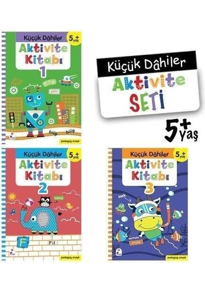Küçük Dahiler Aktivite Seti (4+ Yaş) (3 Kitap Takım)