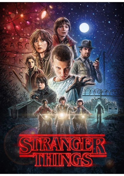 - 1000 Parça Stranger Things Yetişkin Puzzle - 1