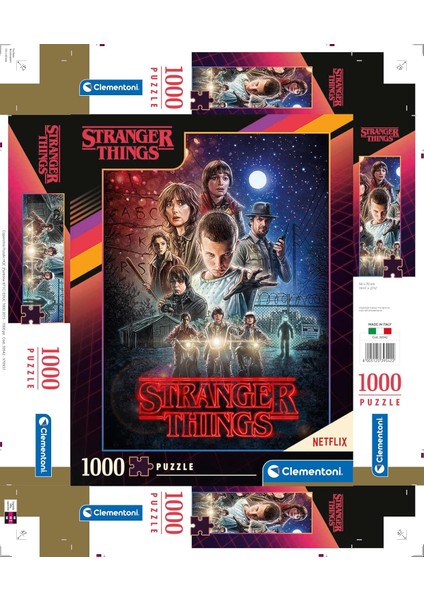 - 1000 Parça Stranger Things Yetişkin Puzzle - 1