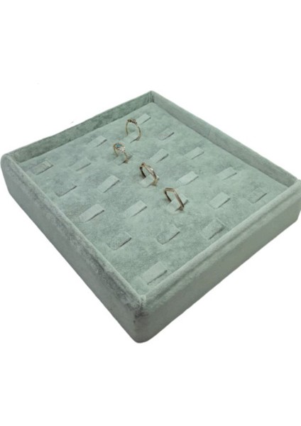 Gri Dikine Tırnaklı Küçük Tabla 20-18 Cm, Şık ve Kullanışlı Ev Dekoru.