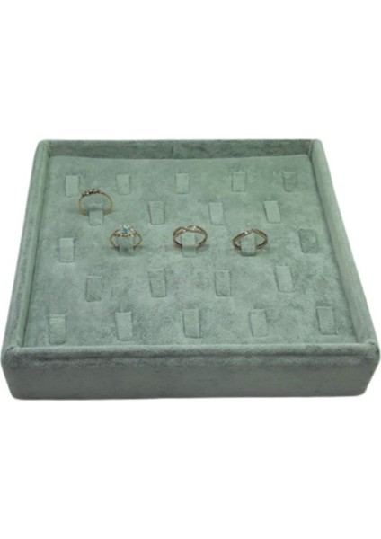 Gri Dikine Tırnaklı Küçük Tabla 20-18 Cm, Şık ve Kullanışlı Ev Dekoru.