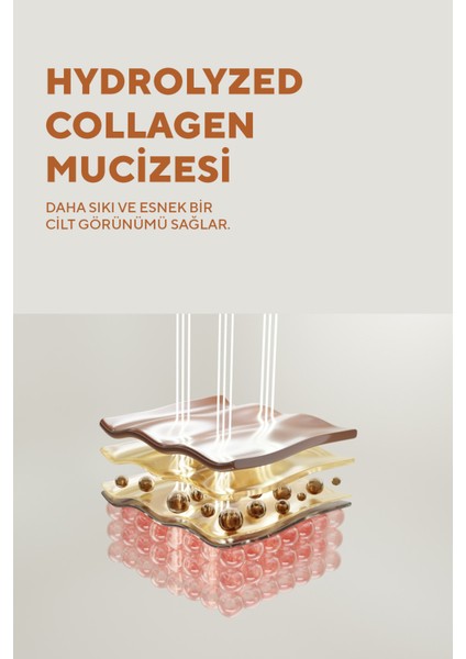Dolgunlaştırıcı ve Cilt Sıkılığını Destekleyen Kolajen Serum Hydrolyzed Collagen, Glutatyon 30 ml