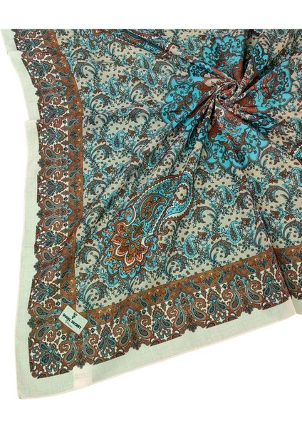Prime Pamuk Etnik Desenli Eşarp 90X90 cm