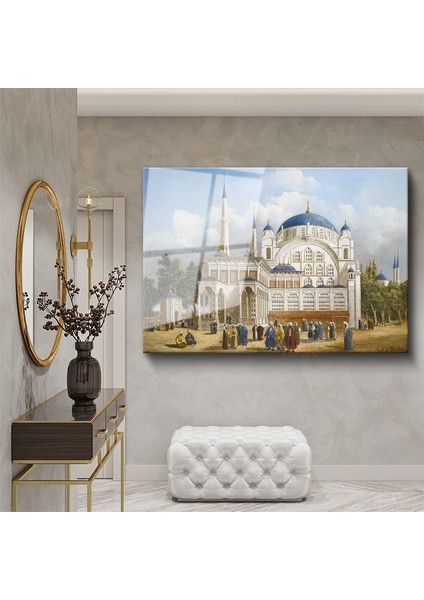 Ihtişamlı Cami - Osmanlı Mimarisi Cam Tablo
