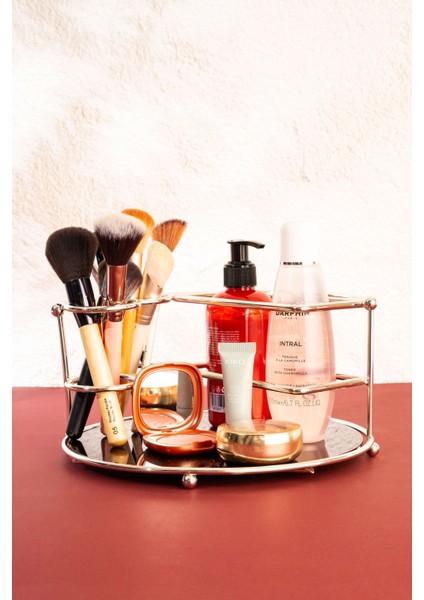 Çok Amaçlı Makyaj ve Takı Organizeri, Paslanmaz Çekmeceli Düzenleyici