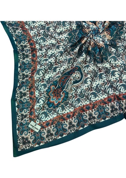 Prime Pamuk Etnik Desenli Eşarp 90X90 cm