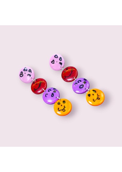 Ela- El Yapımı Tasarım Polimer Kil Küpe fiyatları