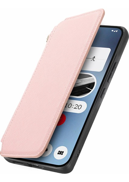 Caseneo For Nothing PHONE(2A)KILIF Çapraz Doku Deri Çıkarılabilir Manyetik Telefon Kılıfı-Pembe (Yurt Dışından) indirimleri