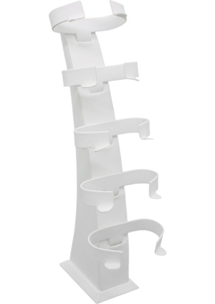 Beyaz 5'li Dik Kelepçelik Takı Düzenleme Aksesuarı, Şık ve Kullanışlı Ürün