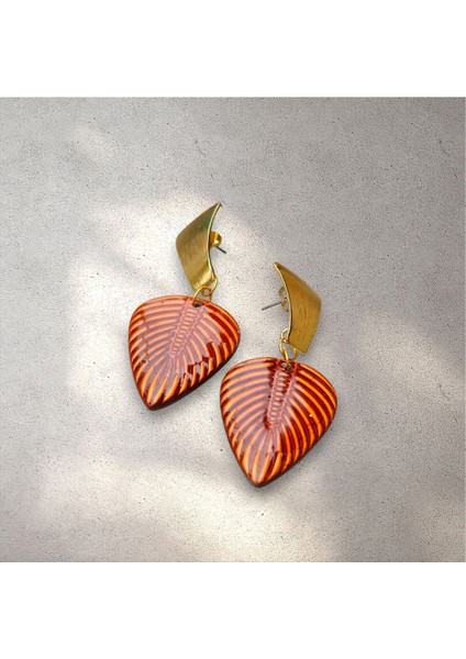 Amber- El Yapımı Özel Tasarım Polimer Kil Küpe