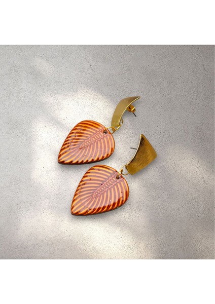 Amber- El Yapımı Özel Tasarım Polimer Kil Küpe
