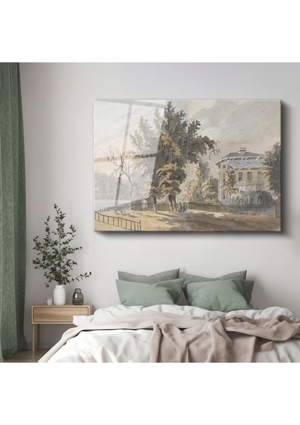 Thomas Girtin - Malikane Bahçesi Cam Tablo