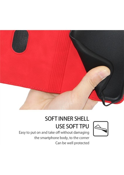Hiçbir Şey Için Telefon(2)Kılıf Skin-Touch Flip Stand Kart Yuvaları Pu Deri Akıllı Telefon Kılıfı-Kırmızı (Yurt Dışından) fiyatları