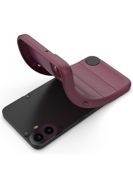 For Nothing Cmf Telefon 1 Kılıf Düşmeye Karşı Dayanıklı Darbeye Dayanıklı Yumuşak Tpu Telefon Kılıfı-Şarap Kırmızısı (Yurt Dışından)