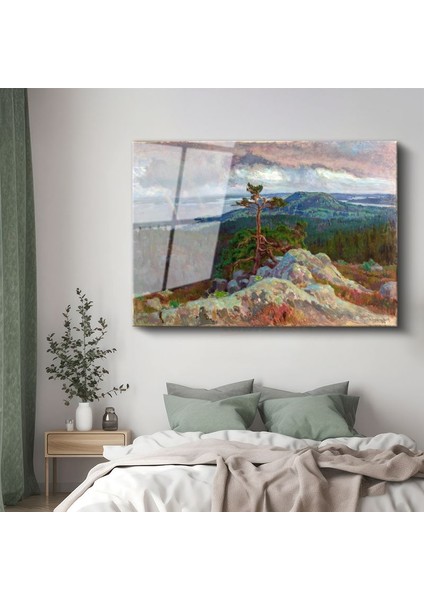 Akseli Gallen-Kallela - Koli Tepesinden Manzara Cam Tablo