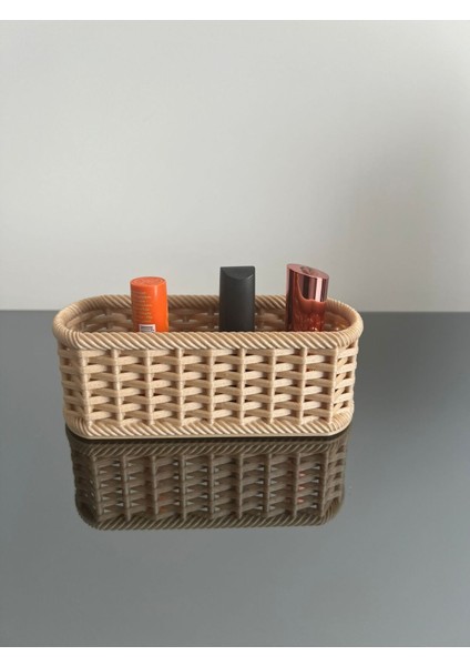 Kahverengi Woody Ahşap Desenli Organizer ve Kutu, Makyaj Için Şık ve Kullanışlı modelleri