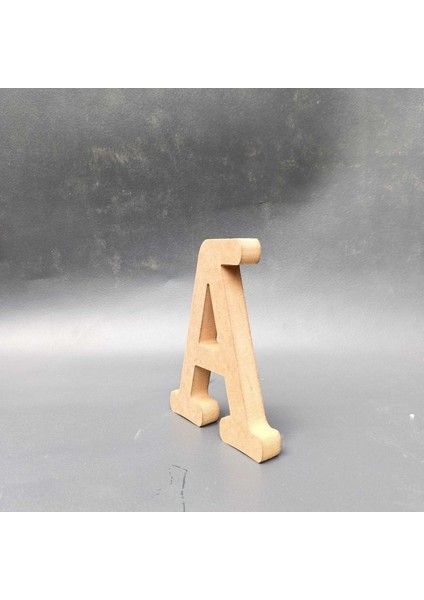 20 cm Ahşap A Harfi, 18 mm Kalınlık, Dik Durabilir, Yazı ve Söz Dekoru fiyatları