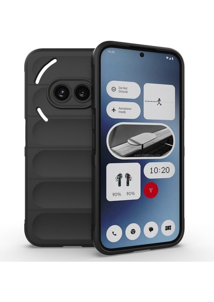 Hiçbir Şey Için Telefon (2A)TELEFON Kılıfı Tpu Sağlam Tasarım Düşme Koruması Telefon Kabuğu-Siyah (Yurt Dışından)