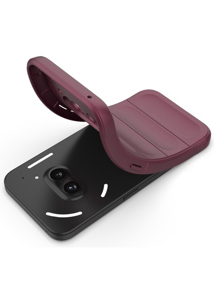Hiçbir Şey Için Telefon (2A)TELEFON Kılıfı Tpu Sağlam Tasarım Düşme Koruması Telefon Kabuğu-Şarap Kırmızısı (Yurt Dışından) fiyatları