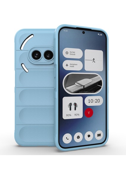 Hiçbir Şey Için Telefon (2A)TELEFON Kılıfı Tpu Sağlam Tasarım Düşme Koruması Telefon Kabuğu-Bebek Mavisi (Yurt Dışından)