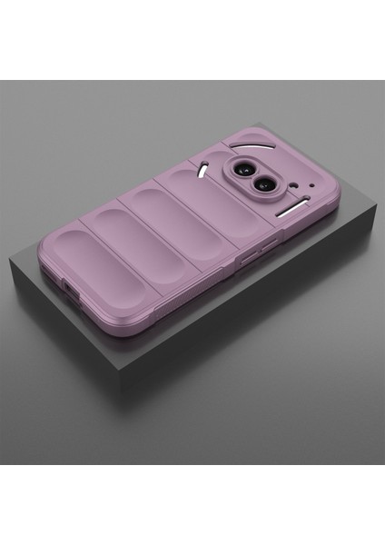 Hiçbir Şey Için Telefon (2A)TELEFON Kılıfı Tpu Sağlam Tasarım Düşme Koruması Telefon Kabuğu-Açık Mor (Yurt Dışından) indirimleri