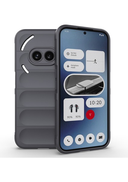 Hiçbir Şey Için Telefon (2A)TELEFON Kılıfı Tpu Sağlam Tasarım Düşme Koruması Telefon Kabuğu-Koyu Gri (Yurt Dışından)