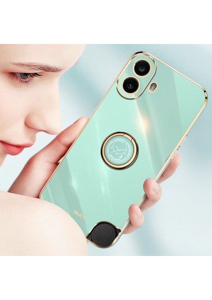 Xınlı For Nothing Cmf Telefon 1 Kılıf Halka Ayaklı Galvanik Tpu Telefon Kılıfı-Pembe (Yurt Dışından)