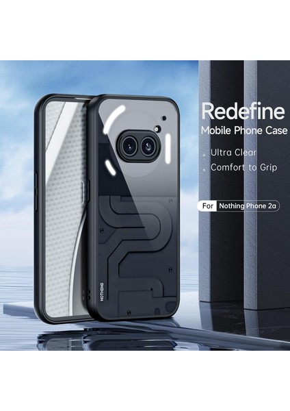 Hiçbir Şey Için Telefon (2A) Kılıfı Ince Solmaz Ultra Şeffaf Telefon Kılıfı-Siyah (Yurt Dışından) fiyatları