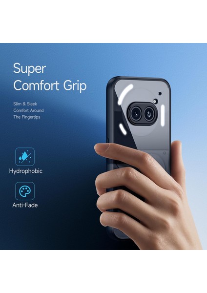 Hiçbir Şey Için Telefon (2A) Kılıfı Ince Solmaz Ultra Şeffaf Telefon Kılıfı-Siyah (Yurt Dışından) fırsatları