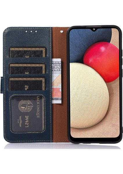 Khazneh For Nothing Phone(2)Çizilmez Telefon Kabuğu Litchi Doku Cüzdan Standı Rfıd Engelleme Pu Deri Kılıf-Mavi (Yurt Dışından) fırsatları