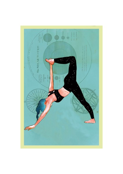 Hareket ve Denge – Yoga & Spor Konseptli Tasarım Kartlar | 10X15 cm