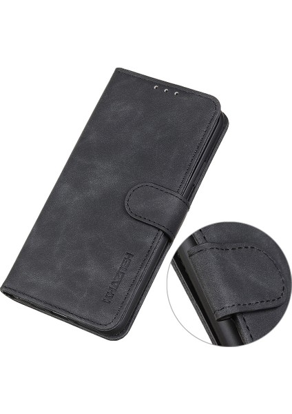Khazneh For Nothing Telefon(2)Cüzdan Standı Telefon Kılıfı Retro Doku Deri Telefon Kılıfı-Siyah (Yurt Dışından) fiyatları