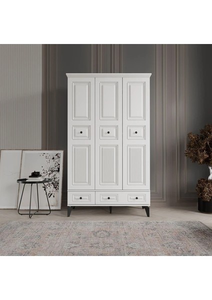 Nil 3 Kapak Beyaz Gardırop fiyatları