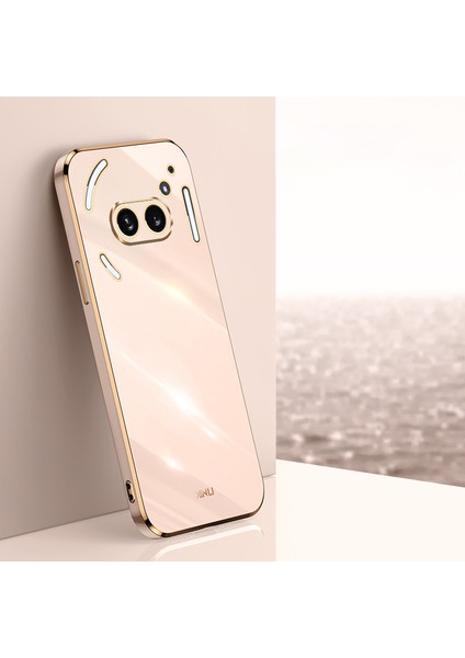 Xınlı For Nothing PHONE(2A)TPU Kılıf Galvanik Kenar Koruyucu Telefon Kılıfı-Pembe (Yurt Dışından) indirimleri