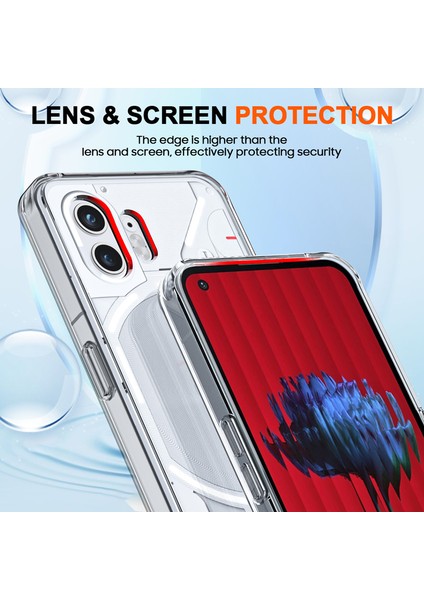 Hiçbir Şey Için Telefon(2)Hd Şeffaf Tpu+Akrilik Cep Telefonu Kılıfı Çizilmez Cep Telefonu Kabuk Kapağı (Yurt Dışından) fiyatları